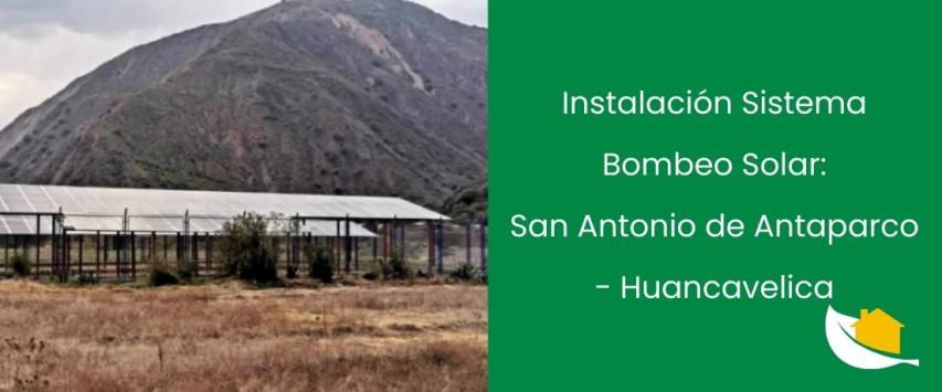 Instalación de un sistema de bombeo de 50HP en Huancavelica