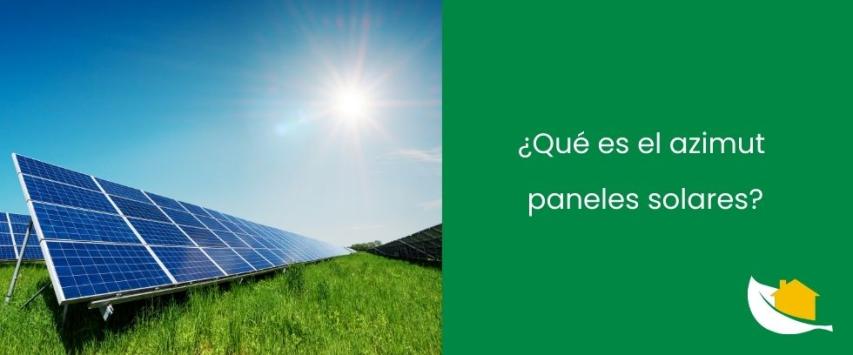 Azimut paneles solares