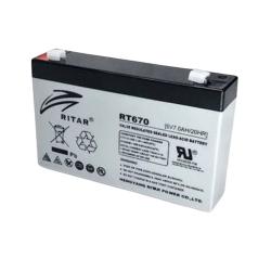 Batería 6V 7Ah AGM VRLA Ritar RT670