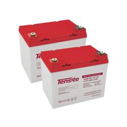 Pack 2 ud Baterías Portatiles AGM 12V 35 Ah Tensite