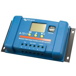 Controlador PWM BlueSolar 12/24V 10A LCD USB Victron