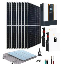 Kit solar para instalar en casa Aislado 5kW 48V 25,52kWdía Felicity Solar