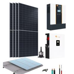 Kit fotovoltaico para casa aislada de la de red eléctrica 5kW 48V 11,07kWdía Felicity Solar