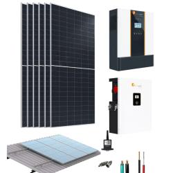 Kit solar con baterías para casa de playa 5kW 48V 16,61kWdía Felicity Solar