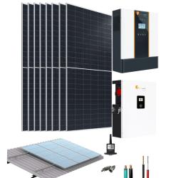 Kit Solar Aislado con Batería de Litio 5kW 48V 22,14Wdía Felicity Solar
