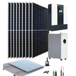 Kit Fotovoltaico con Batería de Litio 5kW 48V 22,68Wdía Felicity Solar