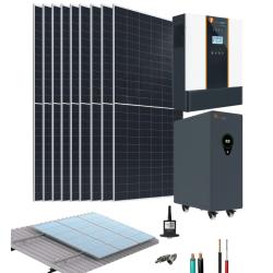 Kit Aislado Felicity Solar con baterías para casa 5kW 24,91kWdía
