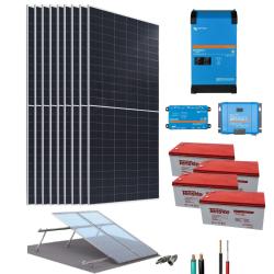 Kit Fotovoltaico Aislado de la Red 2400W 48V 25,3kWhdía Multiplus II VICTRON