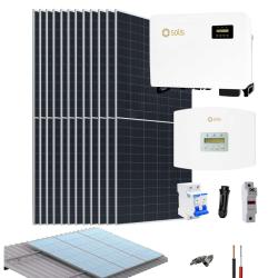 Kit Sistema Fotovoltaico trifásico Conectado a Red 60kW 271,22kWhdía Solis