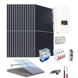 kit solar fotovoltaico Interconectado con la Red 10kW trifásico 220V 45,36KWhdía Solis