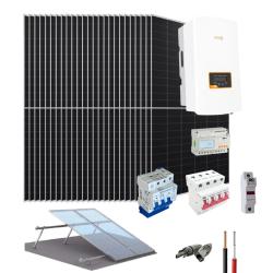 kit solar para vivienda Interconectado con la Red 10kW trifásico 220V 80,64KWhdía Solis