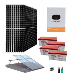 Kit Fotovoltaico Aislado 5.5kW 48V 15kWdía Suntaic Hero