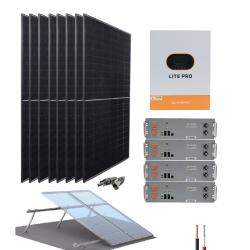 Kit Fotovoltaico Aislado con baterías de litio 6.2kW 48V 20.48kWdía Suntaic Lite PRO