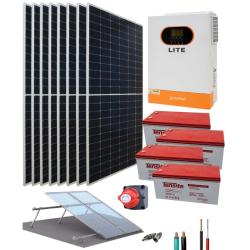 Kit Solar Aislado con baterías de Gel 5.5kW 48V 22680Wdía Suntaic Lite