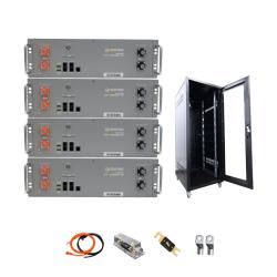 Kit Conexión Banco de Baterías Litio Suntaic 20000Wh 48V con Gabinete