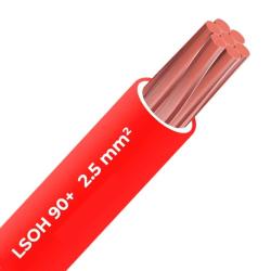 Cable libre halógeno 90c 2.5mm LSOH (1 metro) Rojo