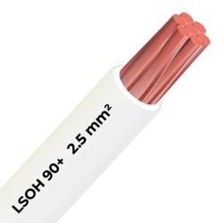 Cable libre halógeno 90c 2.5mm LSOH (1 metro) Blanco