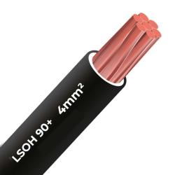 Cable libre halógeno 90c 4mm LSOH (1 metro) Negro