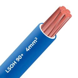 Cable libre halógeno 90c 4mm LSOH (1 metro) Azul