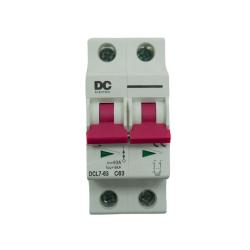Interruptor Termomagnético 63A 500Vdc 2P DC Solar Energy