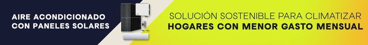 aire acondicionado con paneles solares para hogares con menor gasto mensual
