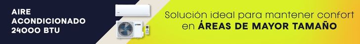aire acondicionado 24000 btu en areas de mayor tamaño