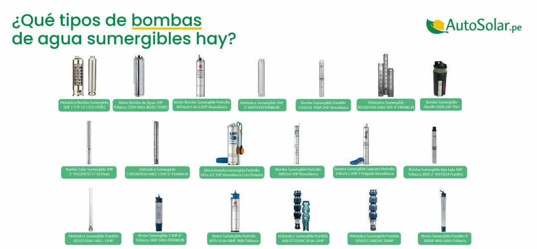 ¿Qué tipos de bombas de agua sumergibles hay? ¿Qué tipos de bombas de agua sumergibles hay?