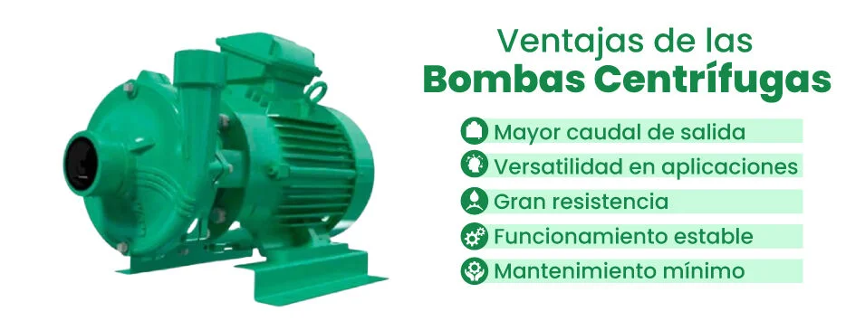 Ventajas de las bombas centrífugas