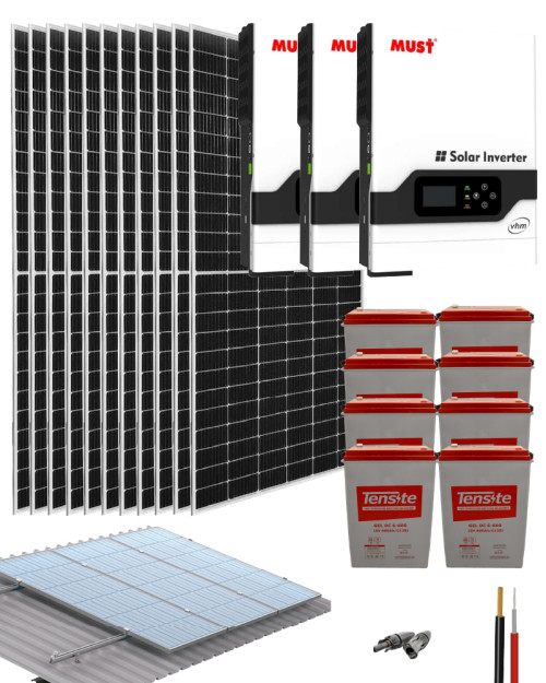 Kit Solar Aislada 15000W 48V 54600Whdia | AutoSolar
