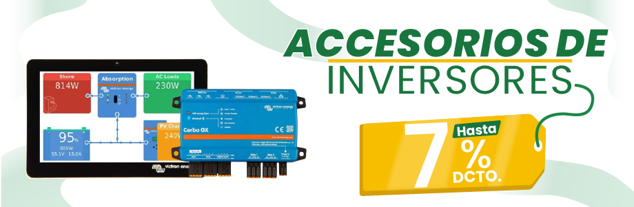 Aprovecha precios especiales en accesorios de Inversores Victron