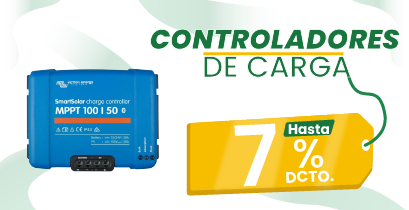 Controladores de carga hasta con el 7% de descuento