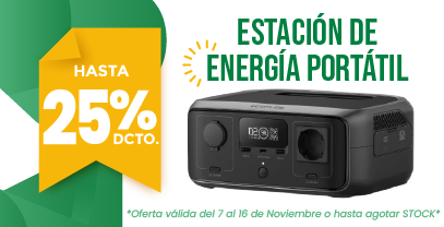 Inversores de Red hasta con el 8% de descuento Estaciones de energía portátil hasta con el25% de descuento