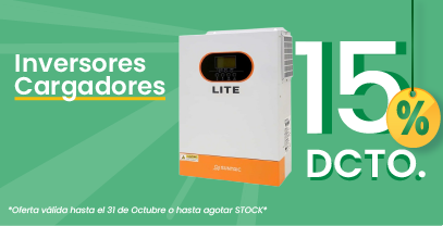 Inversores Cargadores hasta con el 15% de descuento