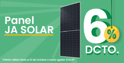 Panel JA SOLAR hasta con el 6% de descuento