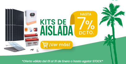 Kits solares de aislada hasta con el 7% de descuento