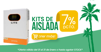 Kits solares de aislada hasta con el 7% de descuento