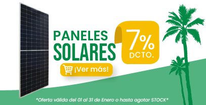 Paneles Solares hasta con el 7% de descuento