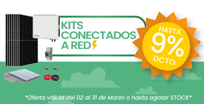 Kits Solares conectado a Red hasta con el 9% de descuento