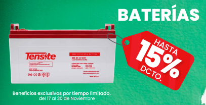 Baterías hasta con el 15% de descuento
